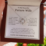 To My Future Wife-Loveknot Necklace Gift - luxoz