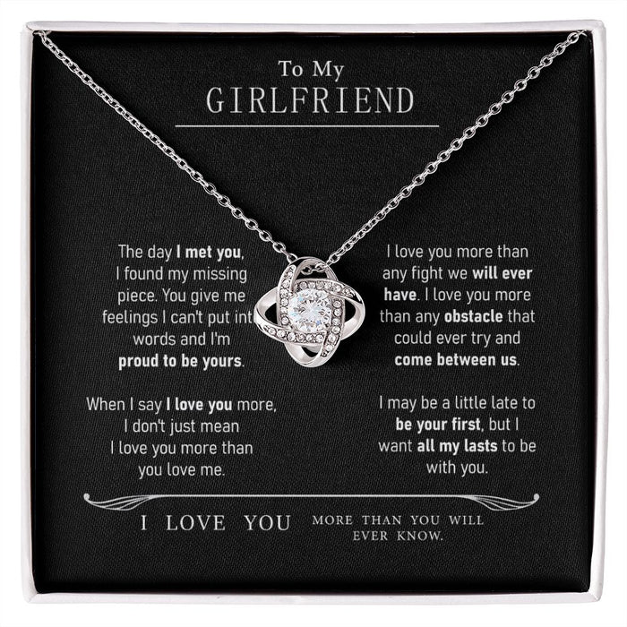 To My Girlfriend Necklace-Meaningful Jewelley For Her
