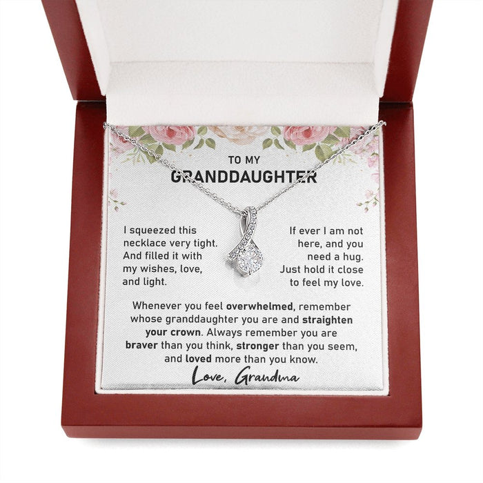 To My Granddaughter-Alluring Necklace Gift From Grandma