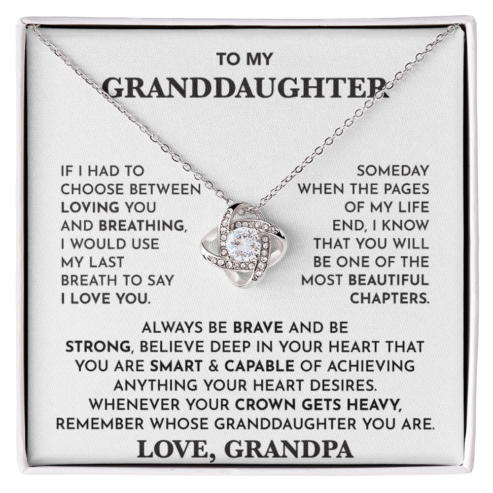 Granddaughter Necklace from Grandpa | luxoz