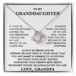 Granddaughter Necklace from Grandpa | luxoz