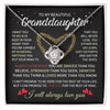 To My Granddaughter-Loveknot Necklace-I Can Promise To Love You - luxoz