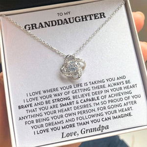 granddaughter necklace grandpa