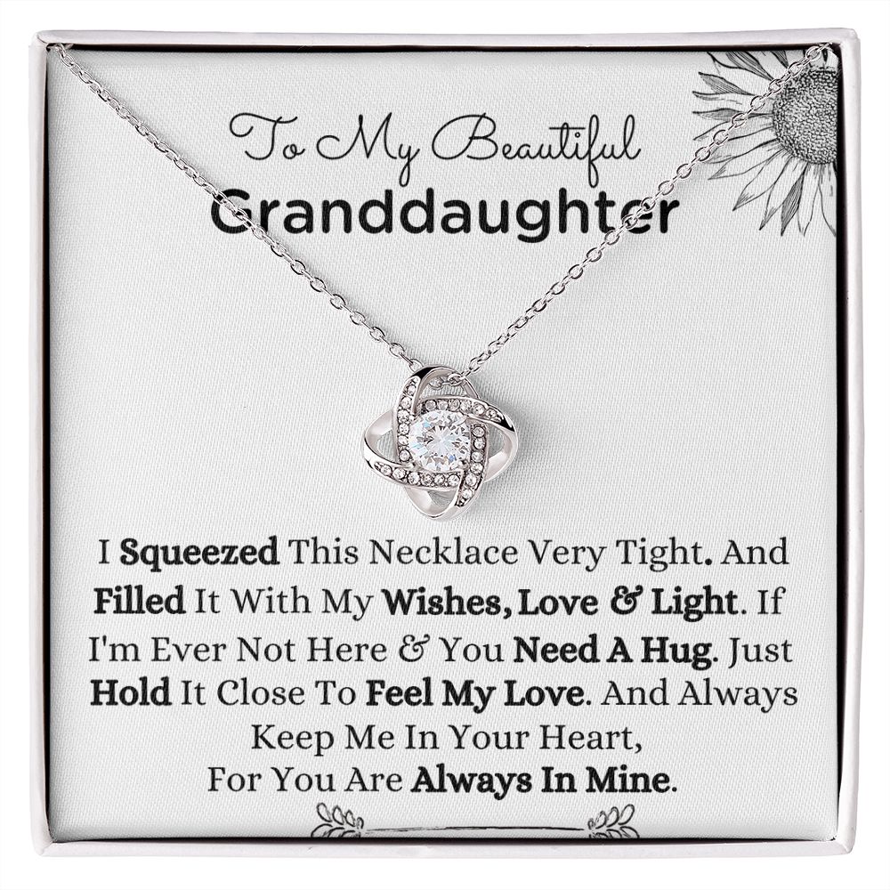 Jewellery Gift Set | Granddaughter Love Knot Necklace | luxoz