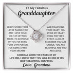 To My Granddaughter - You Are Unique, You Are Beautiful and You Are Loved - Necklace - luxoz