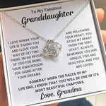 To My Granddaughter - You Are Unique, You Are Beautiful and You Are Loved - Necklace - luxoz