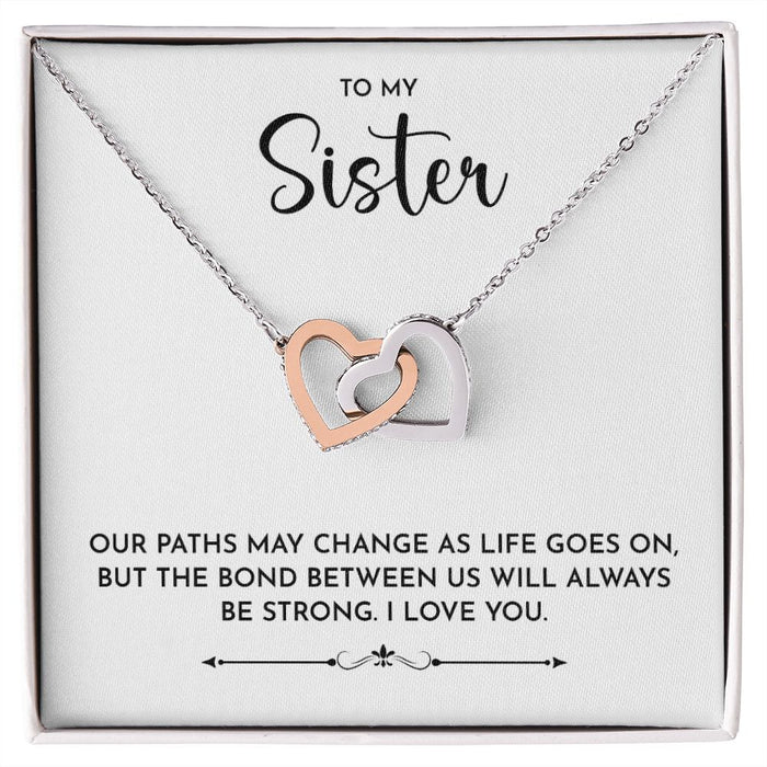 To My Sister-Necklace Gift For Christmas