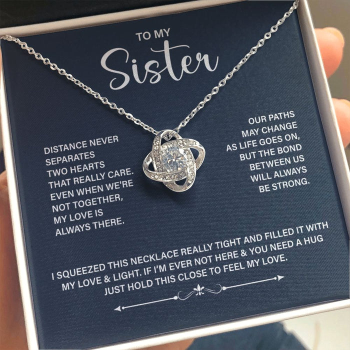 To My Sister-Lovenot Necklace For Sister