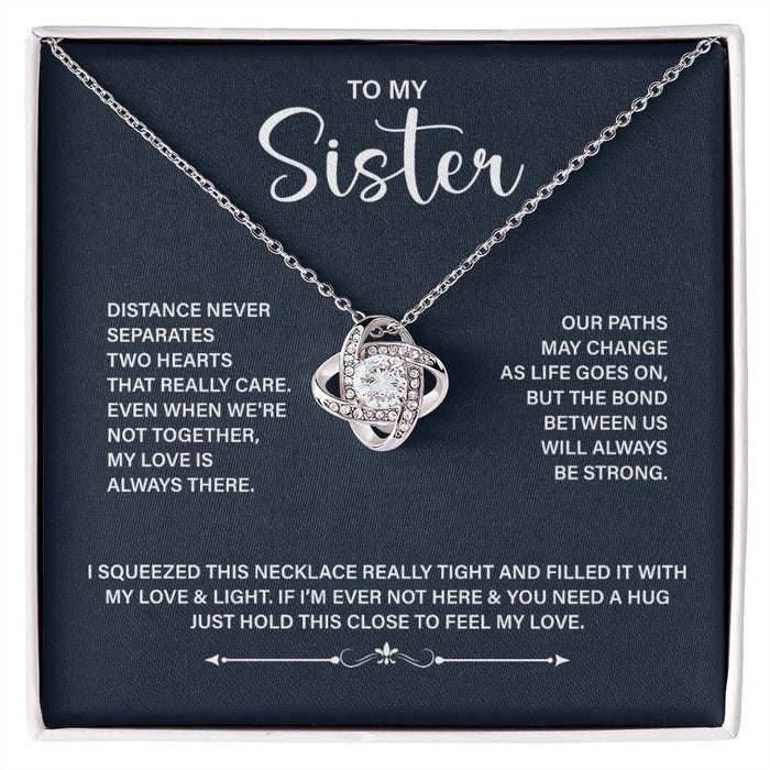 To My Sister-Lovenot Necklace For Sister