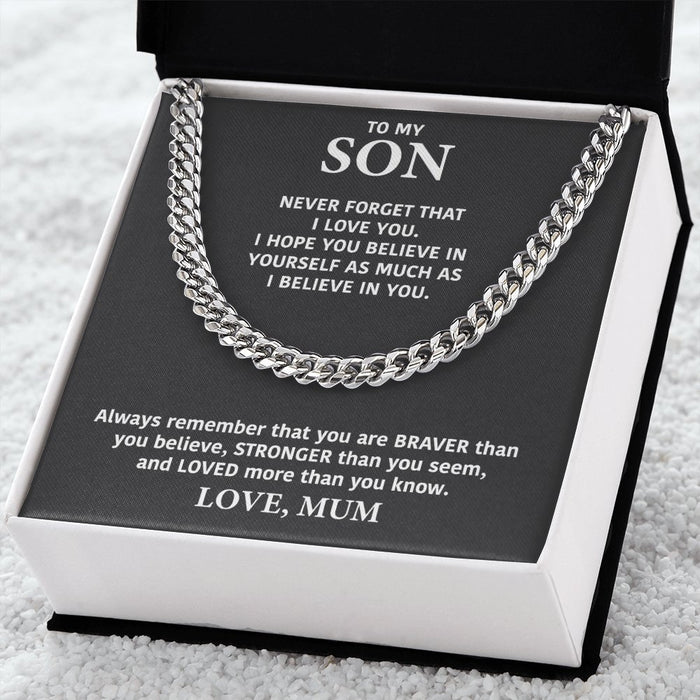 To My Son Necklace- Gifts For Son