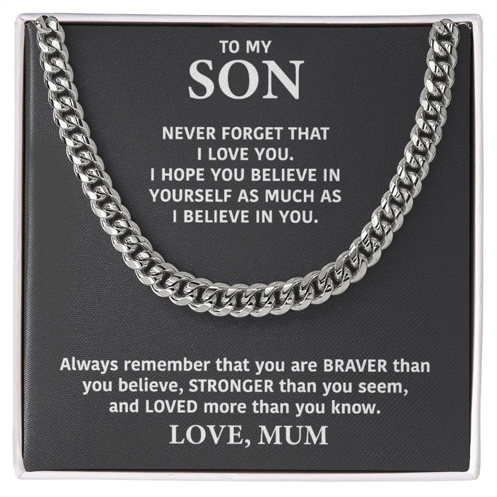 To My Son Necklace- Gifts For Son