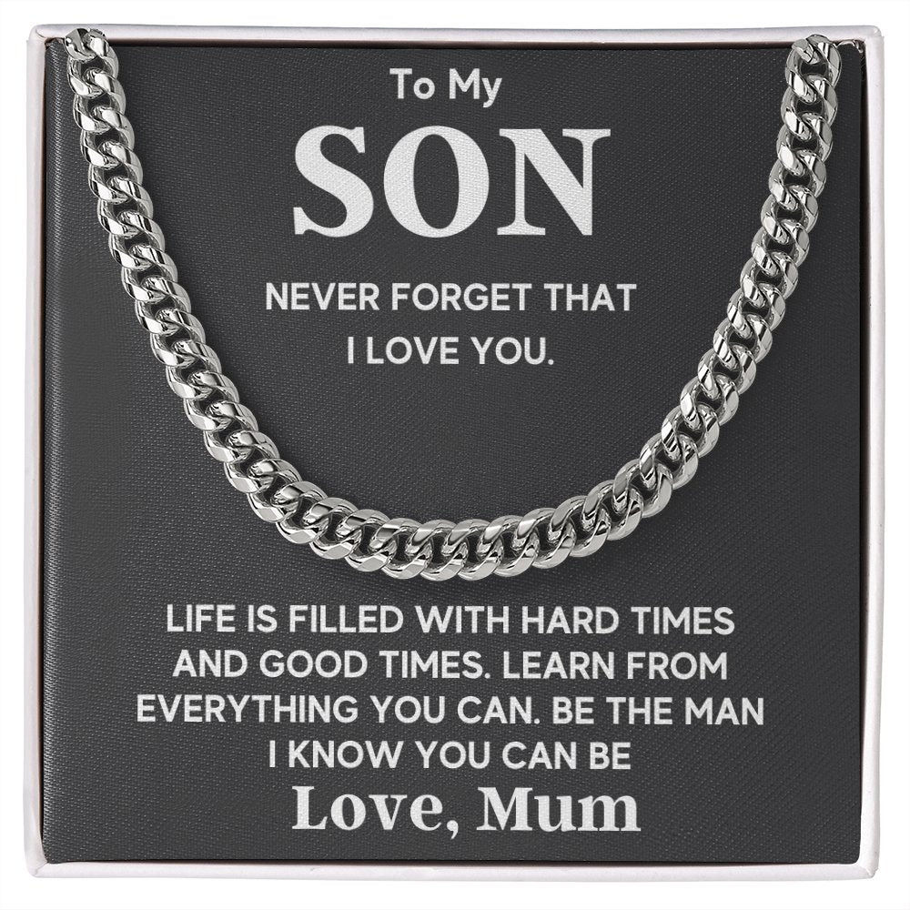 to my son necklace from mum