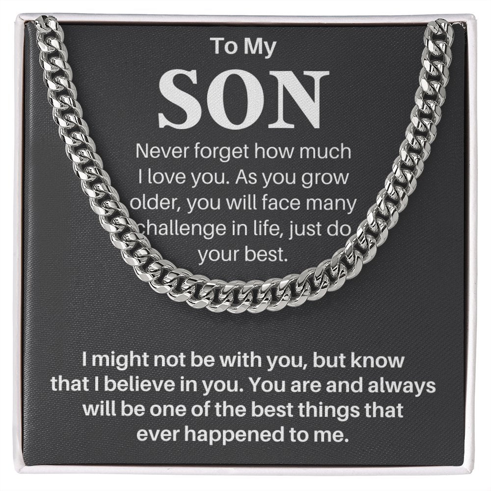 to my amazing son necklace