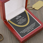 Cuban Necklace | To My Son Necklace | luxoz