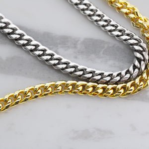 Sentimental Son Gifts from Mom, Son Cuban Chain Necklace, Mother to Son Gifts, Gifts for Son Birthday, Unique Gifts for Son from Mother, Cuban Link