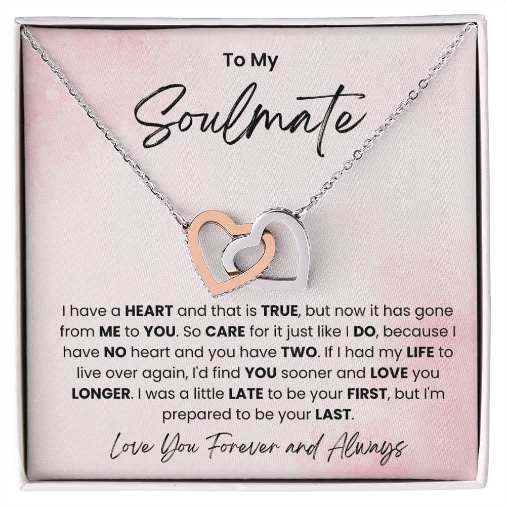 Soulmate Necklace | To My Soulmate Necklace | luxoz