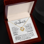 To My Soulmate- Loveknot Necklace- I Can't Promise To Be Here - luxoz