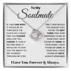 To My Soulmate- Loveknot Necklace-In Your Heart I Have Found My Love - luxoz