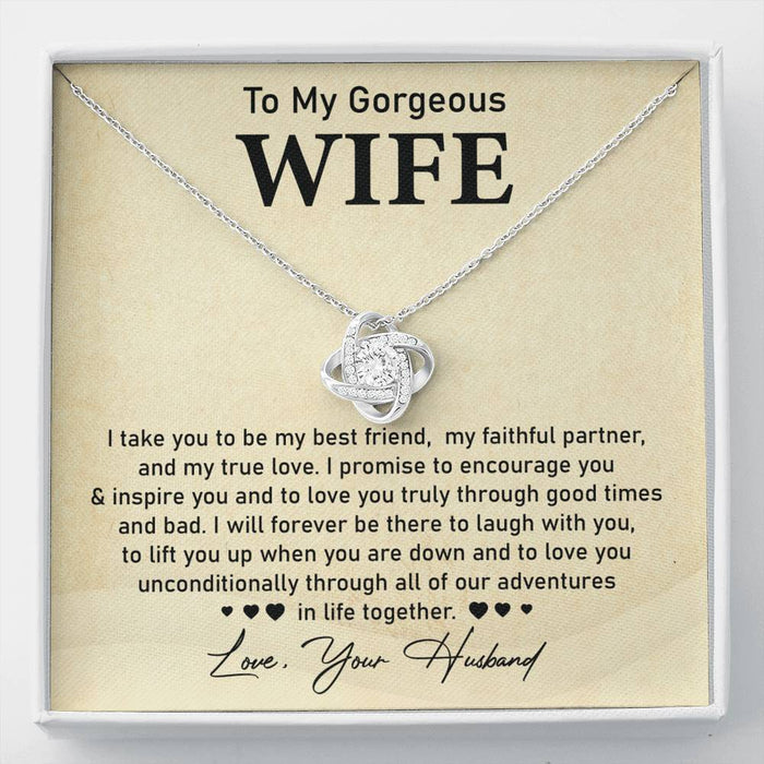 To My Wife Necklace-Meaningful Gifts For Her