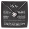 To My Wife-Loveknot Necklace- I Want To Be Your Last Everything - luxoz