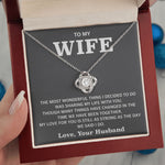 Wife Necklace | To My Soulmate Necklace | luxoz