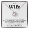 to my beautiful wife necklace