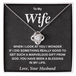 to my beautiful wife necklace