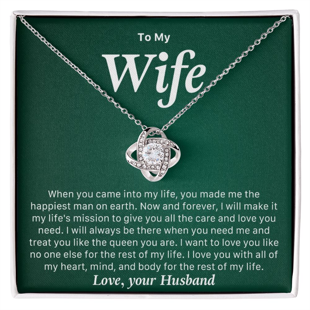 to my beautiful wife necklace