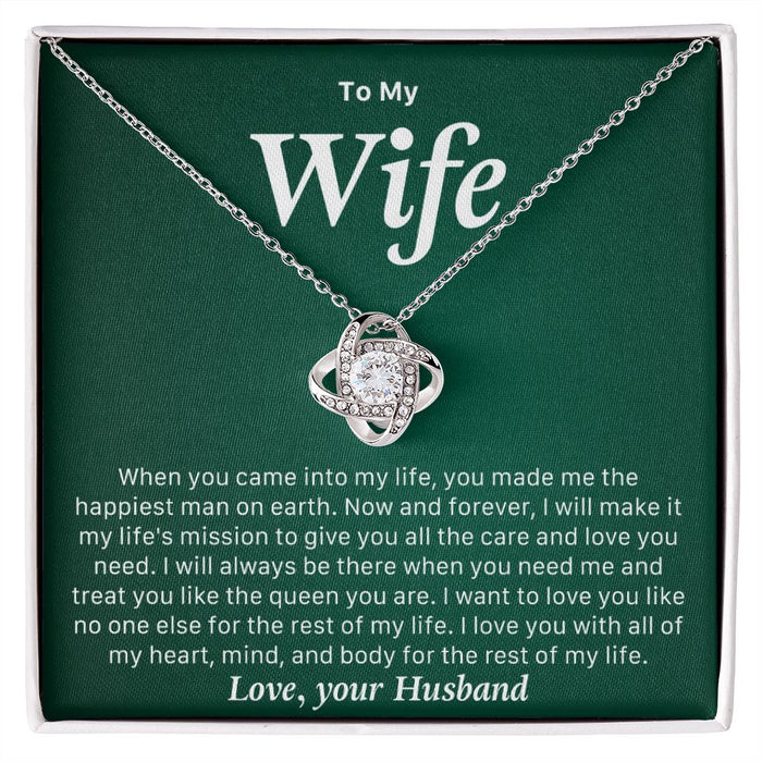 To My Beautiful Wife Necklace-Gift From Husband