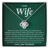 to my beautiful wife necklace