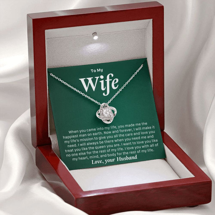 To My Beautiful Wife Necklace-Gift From Husband