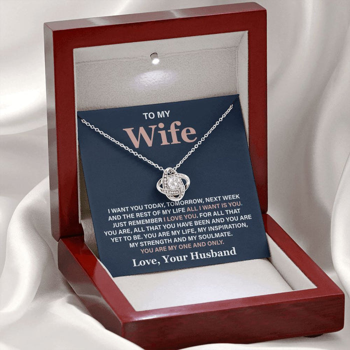 To My Wife Necklace- Jewellery Gift Set On Christmas