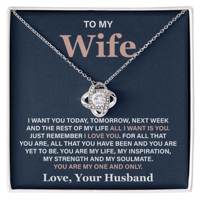 To My Wife Necklace- Jewellery Gift Set On Christmas