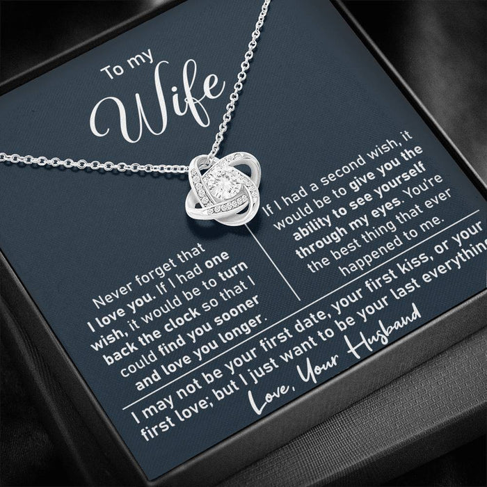 To My Wife Necklace - Anniversary Gifts From Husband
