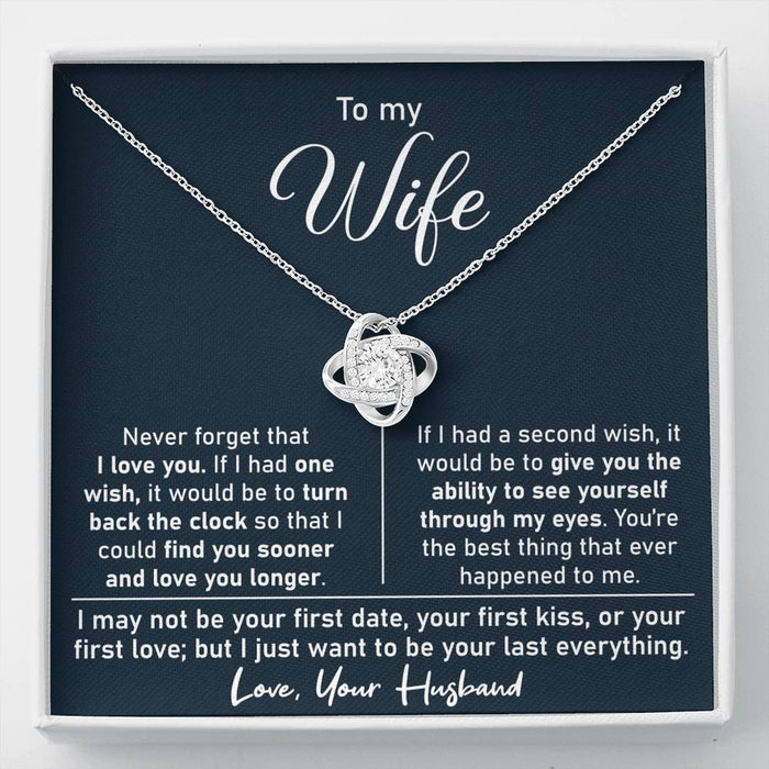 To My Wife Necklace - Anniversary Gifts From Husband