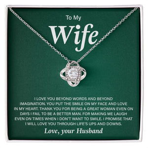 to my wife necklace