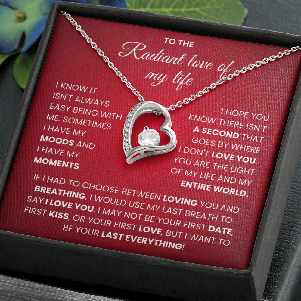 To The Radiant Love Of My Life-Forever Love Necklace - luxoz