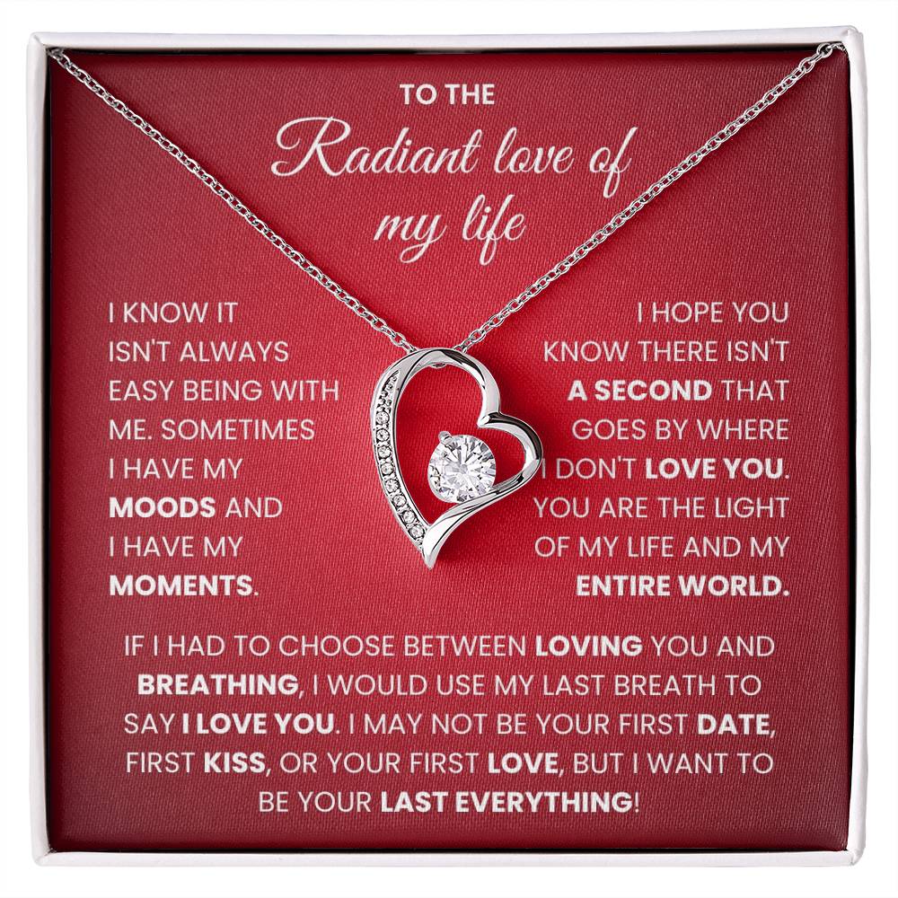 To The Radiant Love Of My Life-Forever Love Necklace - luxoz